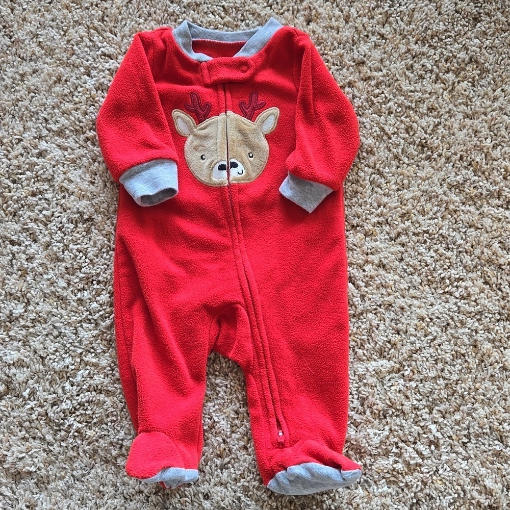 Carter's fleece sleeper, nb